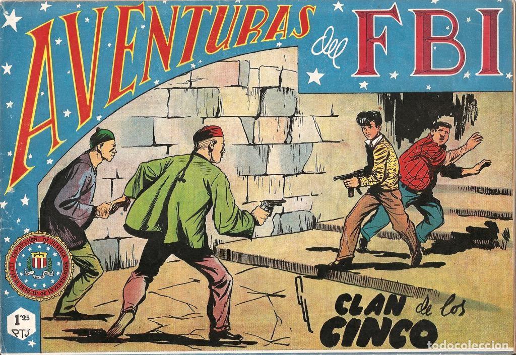 Comics: Aventuras del FBI original numero 107: El clan de los cinco (numerado 2 en trasera) - Luis Bermejo-L