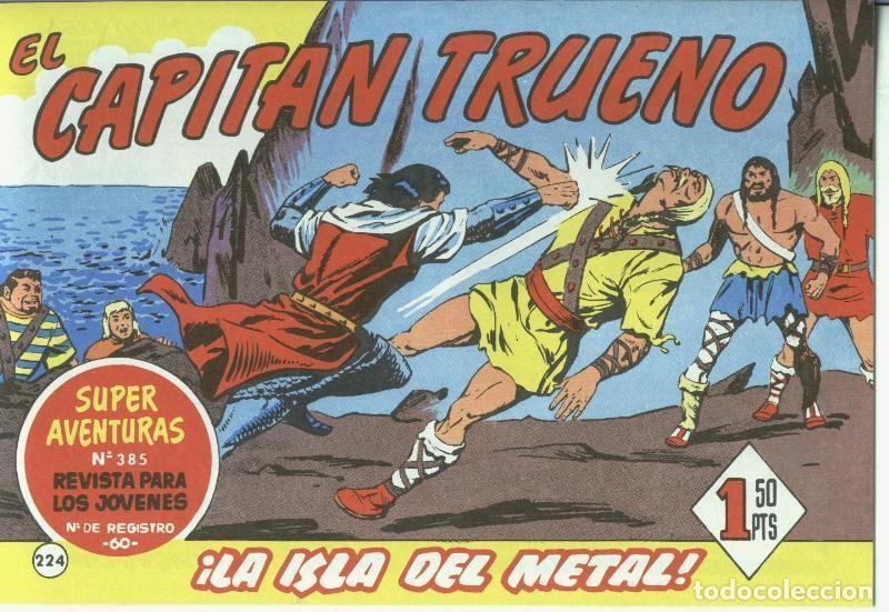 C&oacute;mics: El Capitan trueno facsimil numero 224: La isla de metal - Angel Pardo-Victor Mora