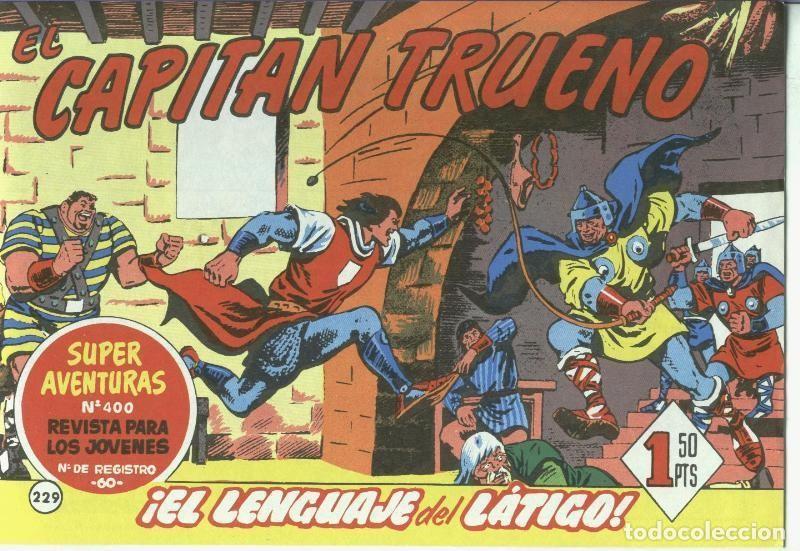 Comics: El Capitan trueno facsimil numero 229: El lenguaje del latigo (numerado 1 en trasera) - Angel Pardo-