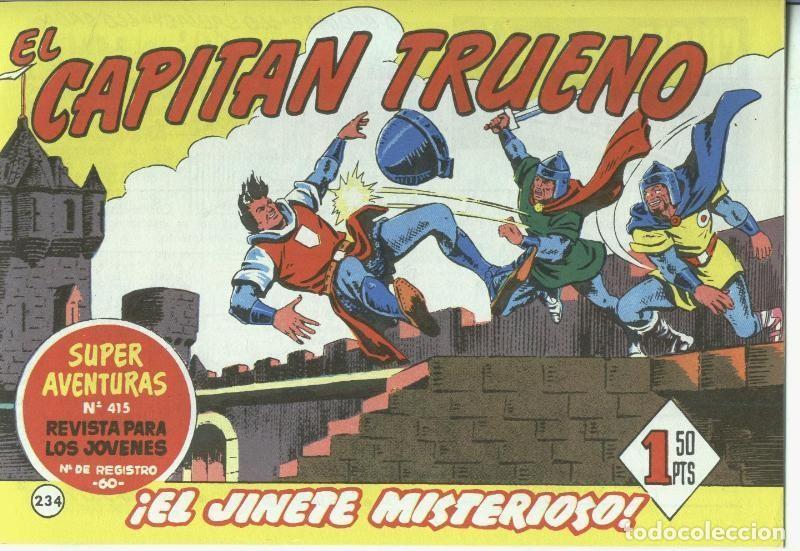 Comics: El Capitan trueno facsimil numero 234: El jinete misterioso (numerado 1 en trasera) - Angel Pardo-Vi