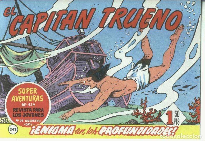 C&oacute;mics: El Capitan trueno facsimil numero 242: Enigma en las profundidades - Angel Pardo-Victor Mora