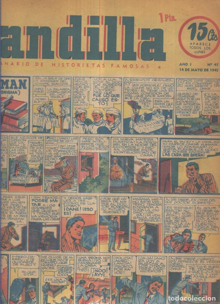 Comics: Pandilla semanario de historietas famosas numero 045: ( procede de tomo desencuadernado) - Varios