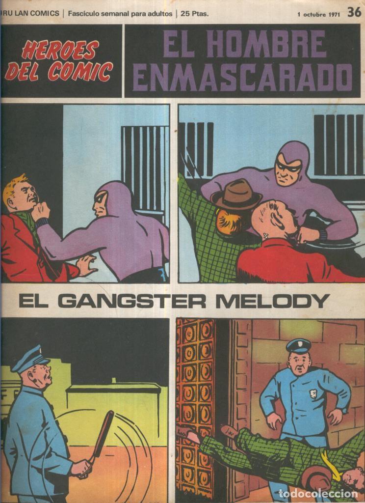 C&oacute;mics: El hombre enmascarado de Burulan numero 36: El gangster Melody - Lee Falk - Ray Moore - Wilson McCoy