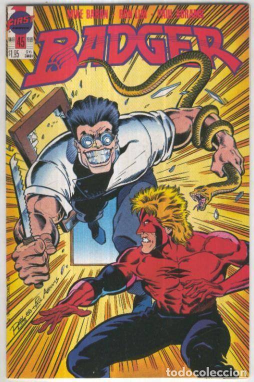 Comics: BADGER, Vol.1 No.45: Mavis, hold the Toad (First Comics 1989) - Mike Baron