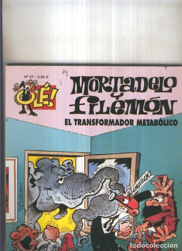 Comics: Ole numero 057: Mortadelo y Filemon: El transformador metabolico (numerado 4 en trasera) - Iba&ntilde;ez
