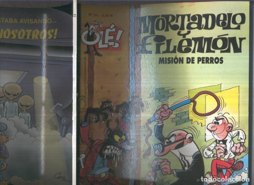 Comics : Ole numero 051: Mortadelo y Filemon: Mision de perros (numerado 3 en interior cubierta) - Iba&ntilde;ez