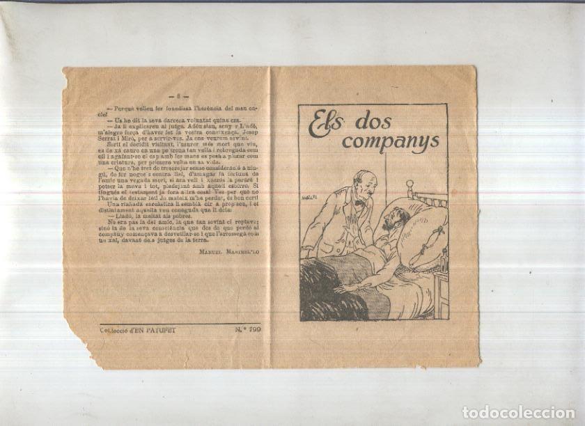 Fumetti: Col-leccio EN PATUFET numero 799: Els dos companys (cubierta de Mallol) - Manuel Marinel-lo
