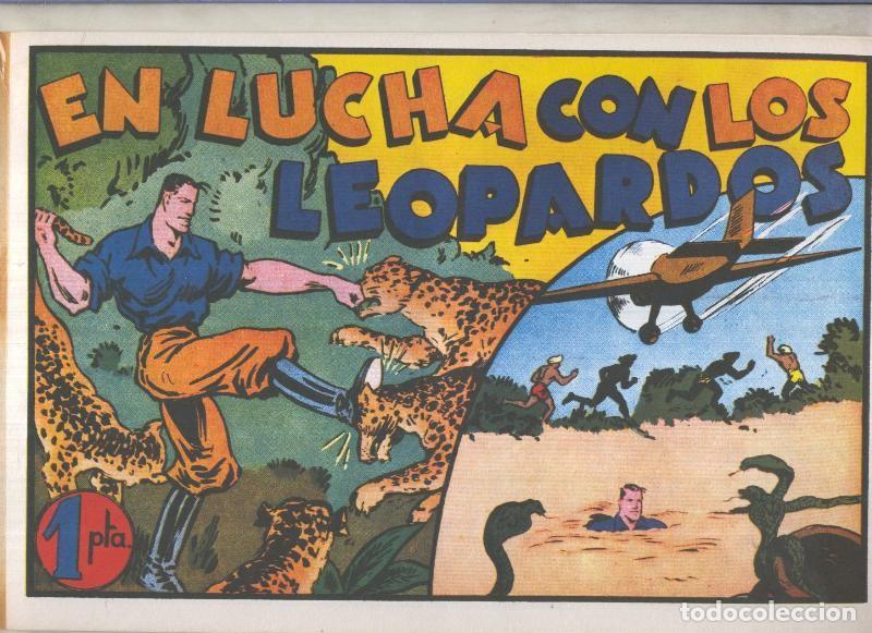C&oacute;mics: Facsimil: Juan centella primera serie numero 08: En lucha con los leopardos - Cossio - Foto 1