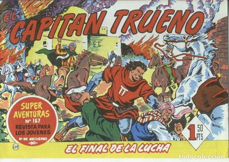 C&oacute;mics: El Capitan Trueno facsimil numero 139: El final de la lucha - Varios - Foto 1