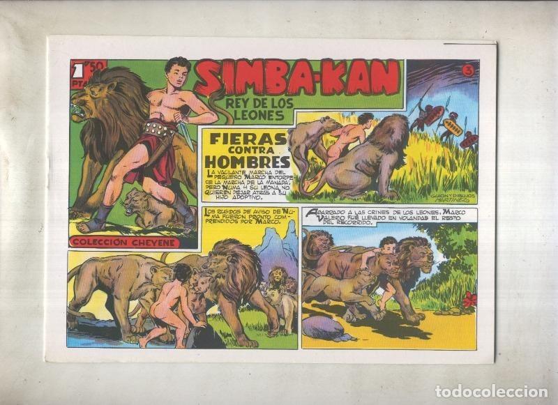 Comics: Simba Kan rey de los leones facsimil numero 03: Fieras contra hombres - Martinez Osete