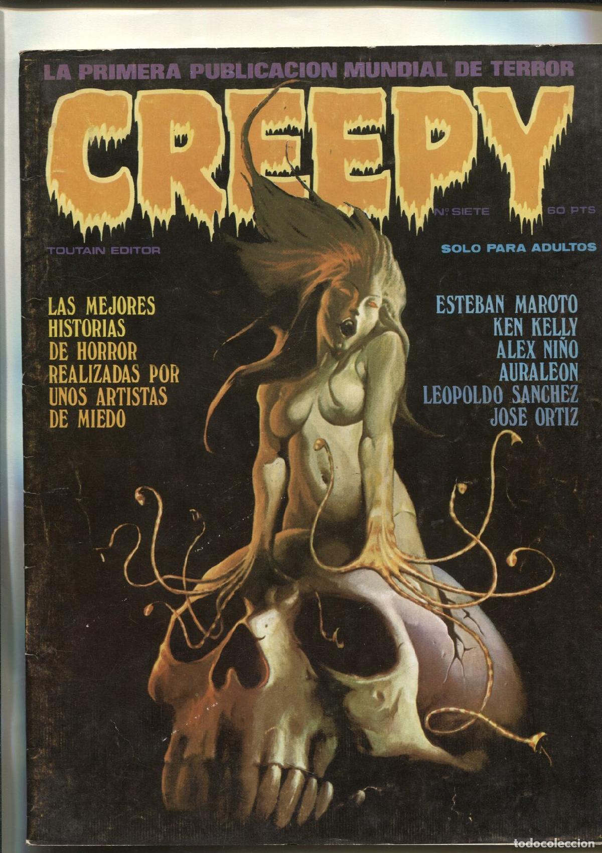 Comics: Creepy numero 07: Esteban Maroto, Ken Kelly, Alex Ni&ntilde;o, Auraleon, Leopoldo Sanchez, Jose Ortiz - Var