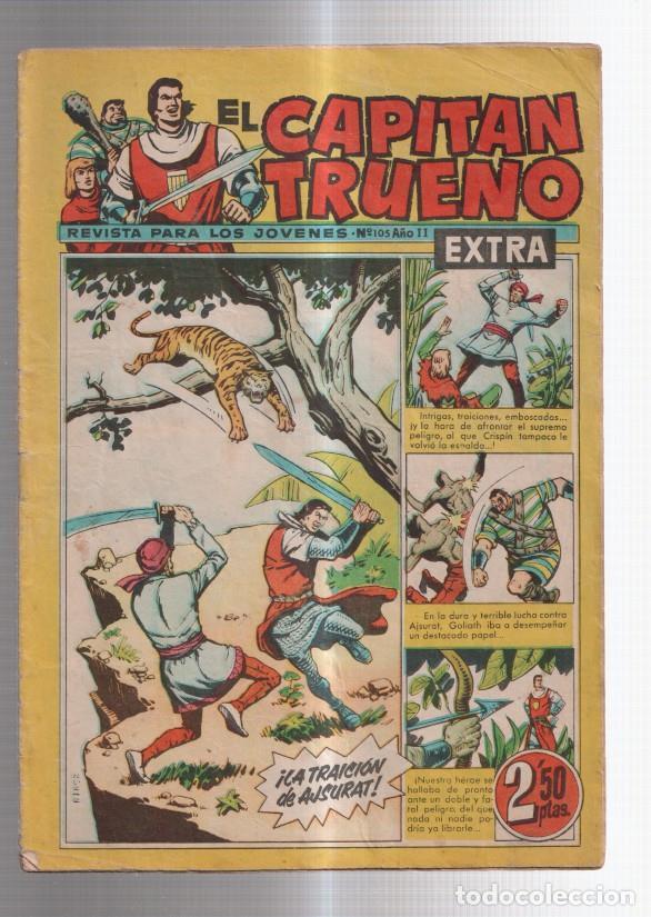 Comics: El Capitan Trueno Extra numero 105 (aviejado) (numerado 1 en trasera) - varios