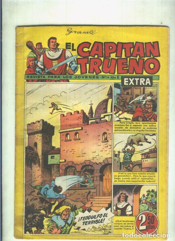 C&oacute;mics: El Capitan Trueno Extra numero 014 (numerado 1 en trasera) - varios