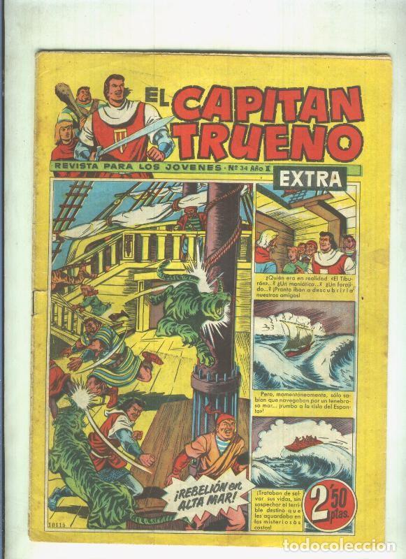 C&oacute;mics: El Capitan Trueno Extra numero 034 (numerado 2 en trasera) - Varios - Foto 1