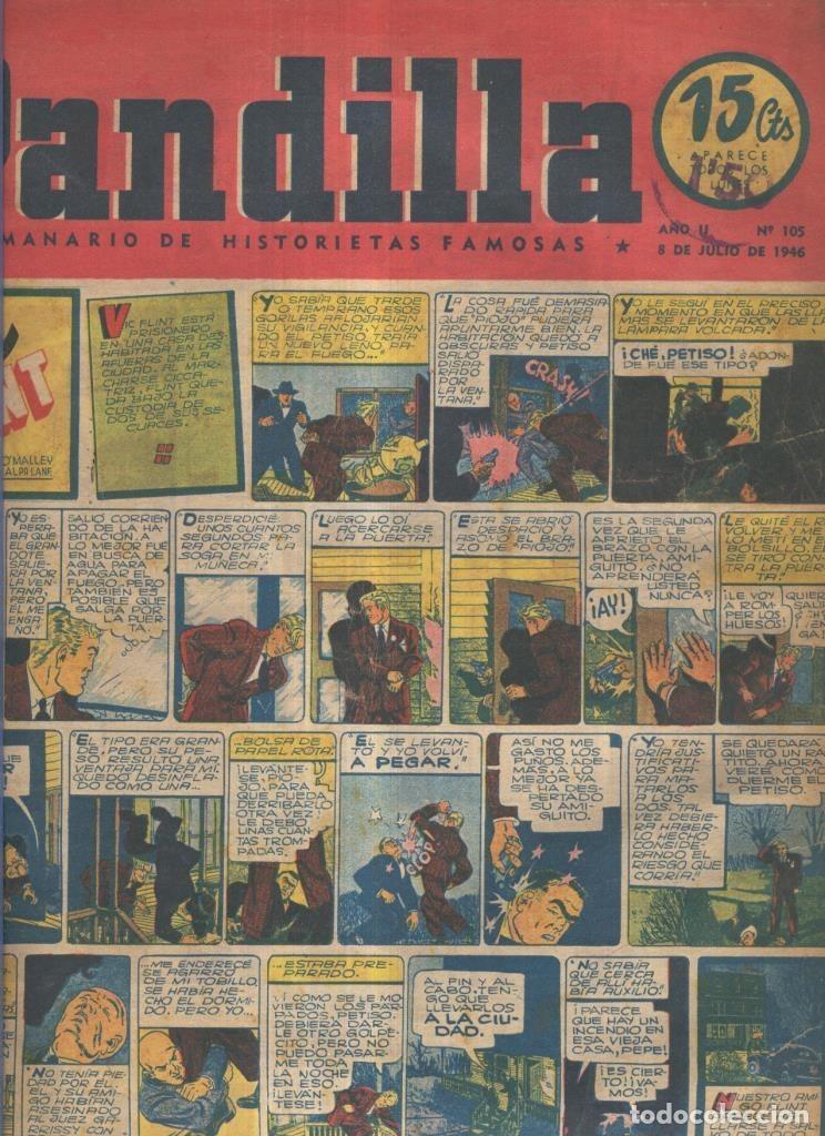 Fumetti: Pandilla semanario de historietas famosas numero 105 (procede de tomo desencuadernado) - Varios