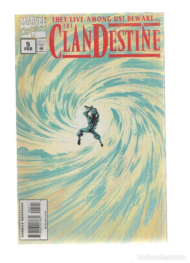 C&oacute;mics: THE CLANDESTINE, Volume 01 Numero 05: Genie-Ology (Marvel Comics) - Alan Davis - Foto 1