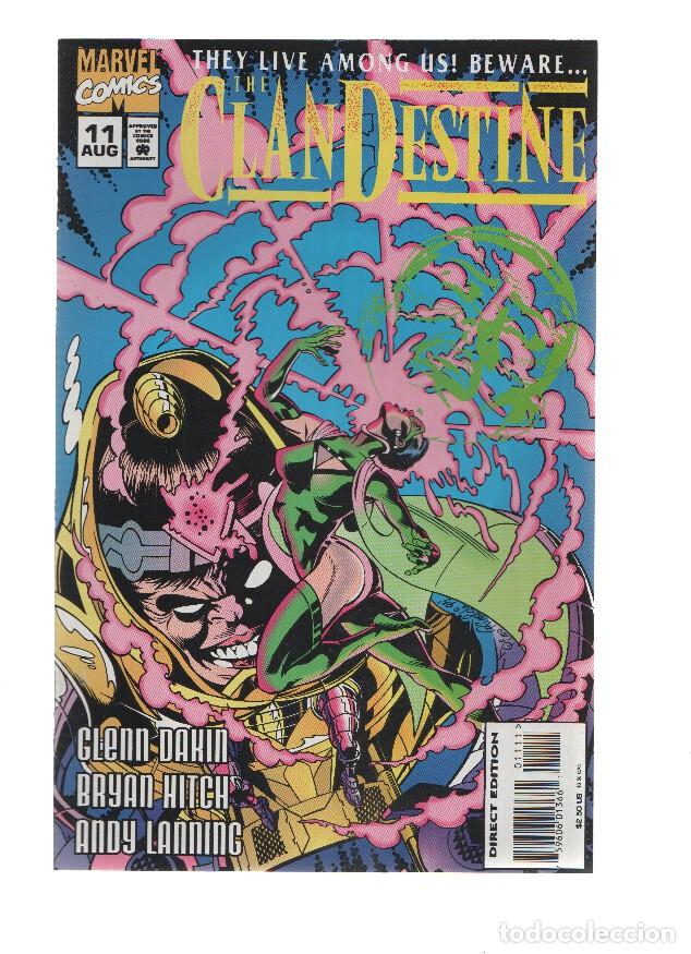 C&oacute;mics: THE CLANDESTINE, Volume 01 Numero 11: Sub-terfuges (Marvel Comics) - Alan Davis - Foto 1