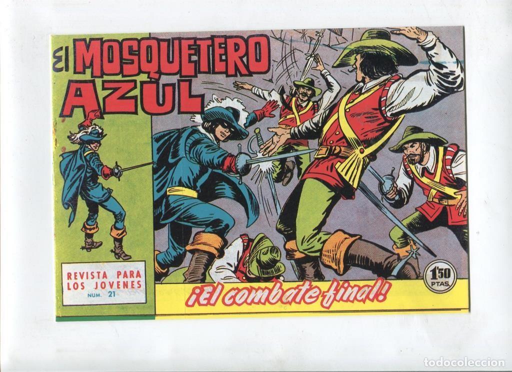 C&oacute;mics: Facsimil: El Mosquetero Azul numero 21: El combate final - Manuel Gago - Foto 1
