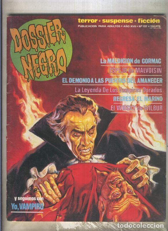 Comics: Dossier Negro numero 197 (numerado 2 en trasera) (cubierta abierta lado lomo) - Varios