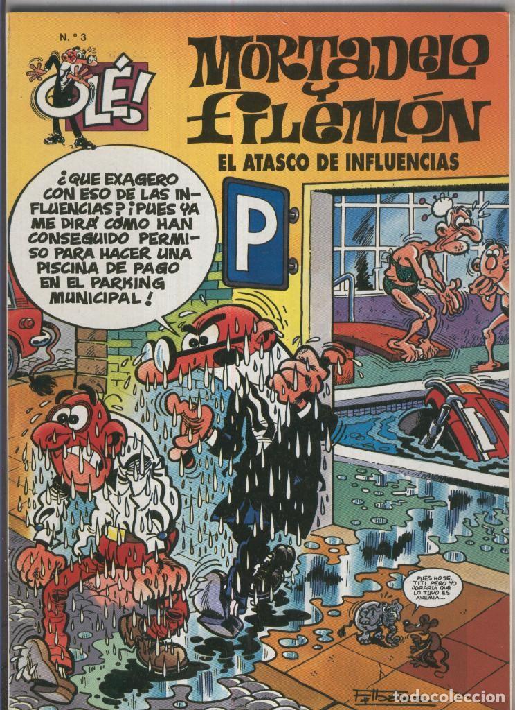 Fumetti: Ole numero 003: Mortadelo y Filemon: El atasco de influencias (tercera edicion 1999) - Iba&ntilde;ez