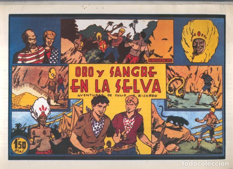 C&oacute;mics: Facsimil Julio y Ricardo: Oro y sangre en la selva - Marculeta - Foto 1