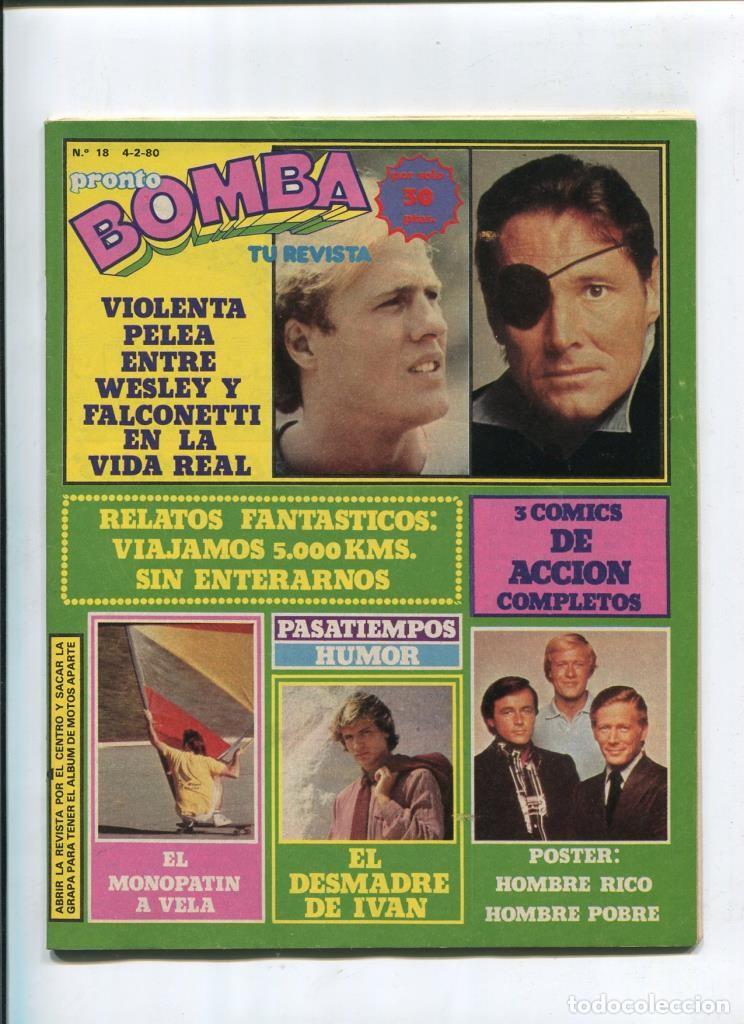 C&oacute;mics: Bomba revista de comic + TV + articulos del corazon numero 18 - varios