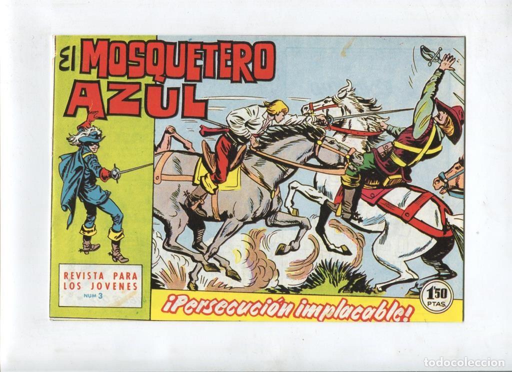 C&oacute;mics: Facsimil: El Mosquetero Azul numero 03: Persecucion implacable - Manuel Gago - Foto 1