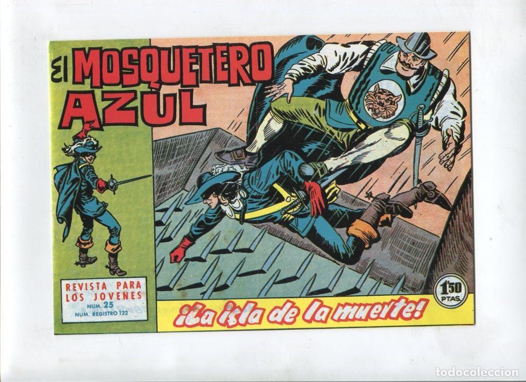 C&oacute;mics: Facsimil: El Mosquetero Azul numero 25: La isla de la muerte - Manuel Gago - Foto 1