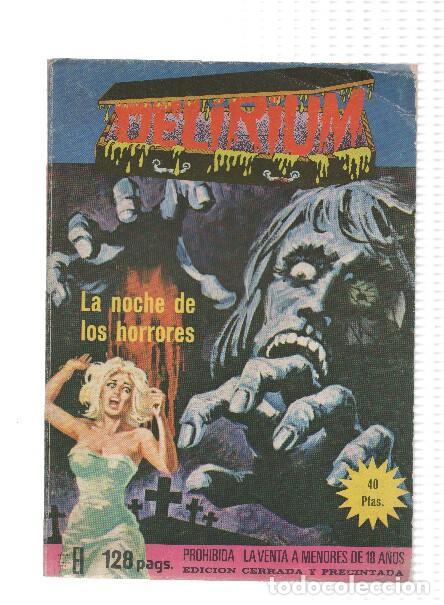 C&oacute;mics: DELIRIUM, Numero 07: La Noche de los Horrores (Elviberia 1976) - VARIOS