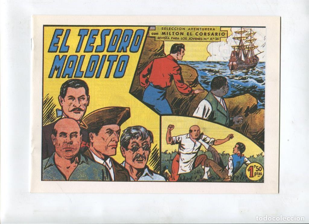 Comics: Milton el Corsario , facsimil numero 039: El tesoro maldito - Va&ntilde;o