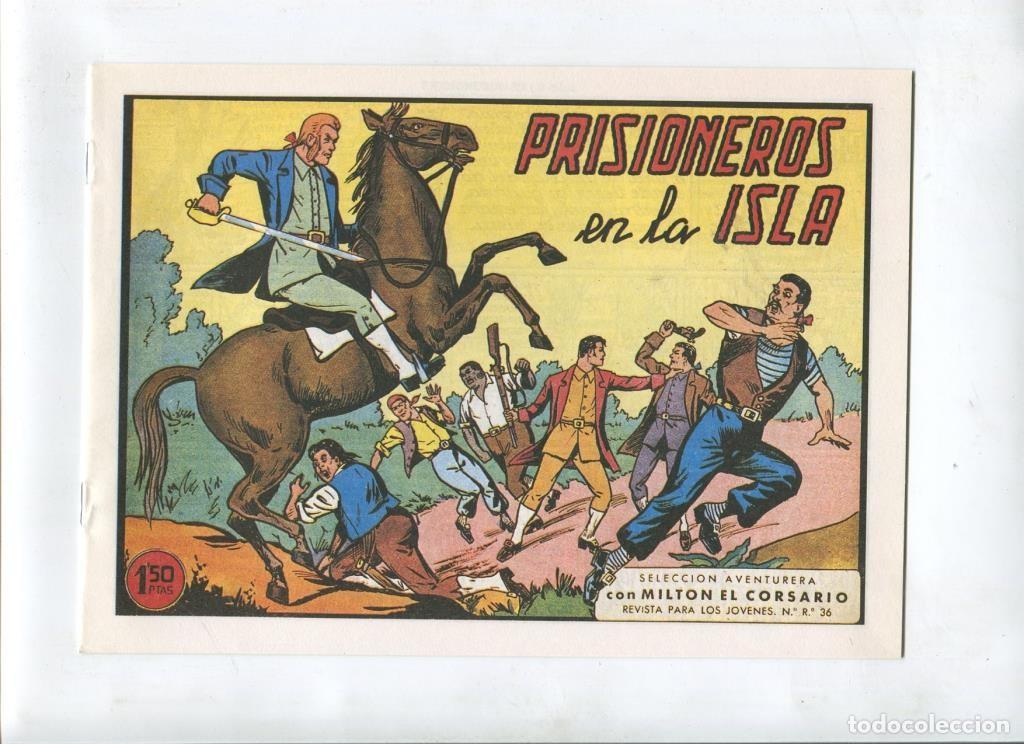 C&oacute;mics: Milton el Corsario , facsimil numero 046: Prisioneros en la isla - Va&ntilde;o - Foto 1