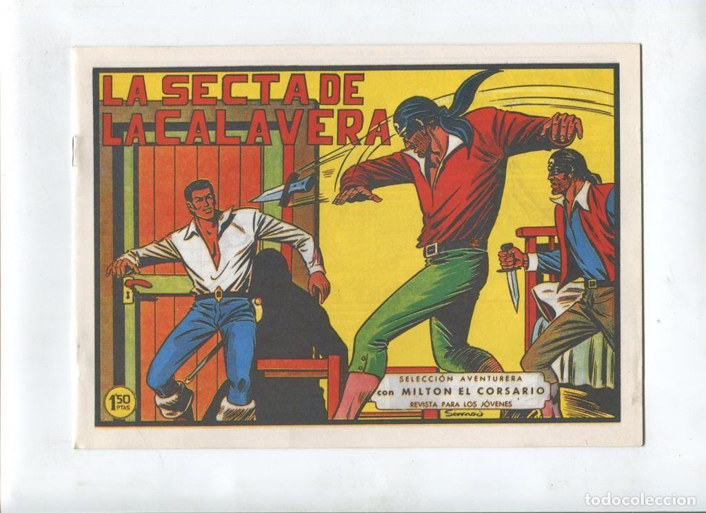 C&oacute;mics: Milton el Corsario , facsimil numero 117: La secta de la calavera - Va&ntilde;o - Foto 1