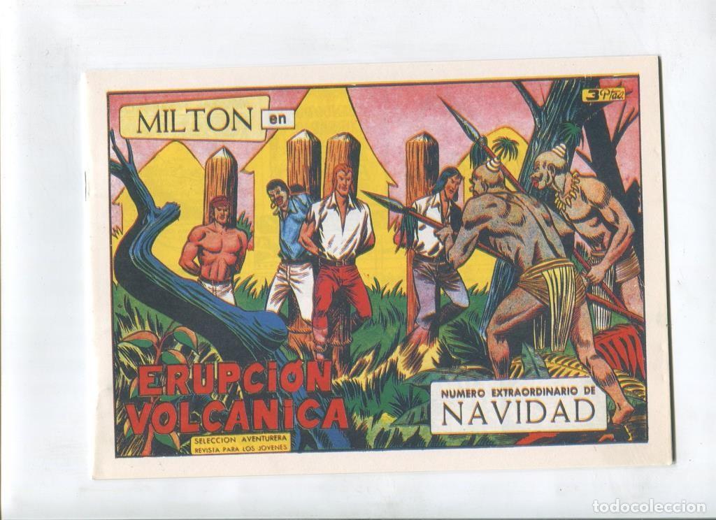 Comics : Milton el Corsario, extra de navidad facsimil numero 123: Erupcion volcanica - Va&ntilde;o