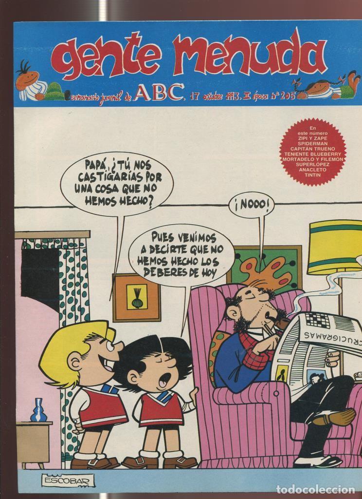 C&oacute;mics: Gente Menuda seminario juvenil de ABC numero 205: El Capitan Trueno, etc - Varios