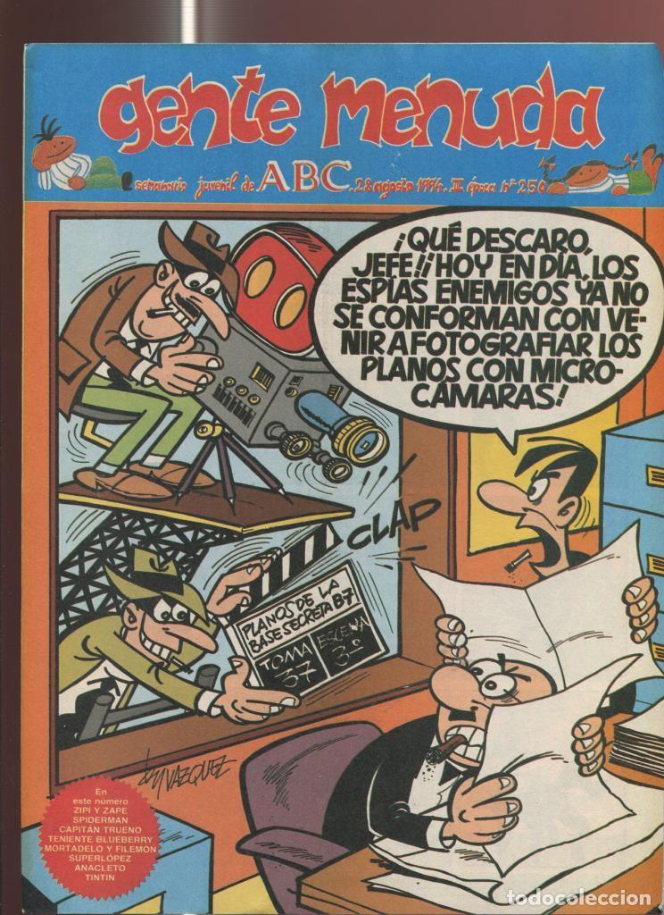 Comics: Gente Menuda seminario juvenil de ABC numero 250: El Capitan Trueno, etc - Varios