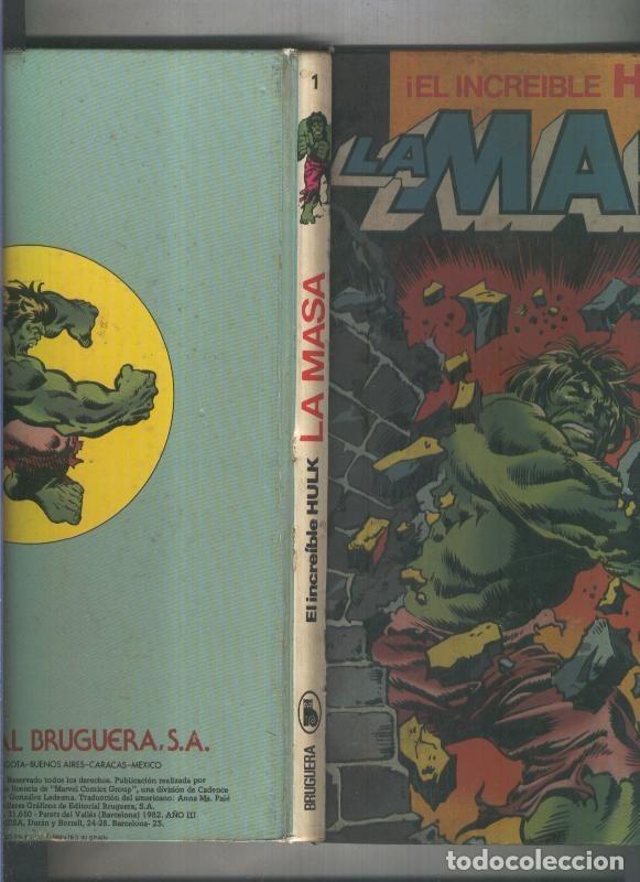 C&oacute;mics: El Increible Hulk: La Masa (numerado 1 en interior cubierta) - Varios - Foto 1