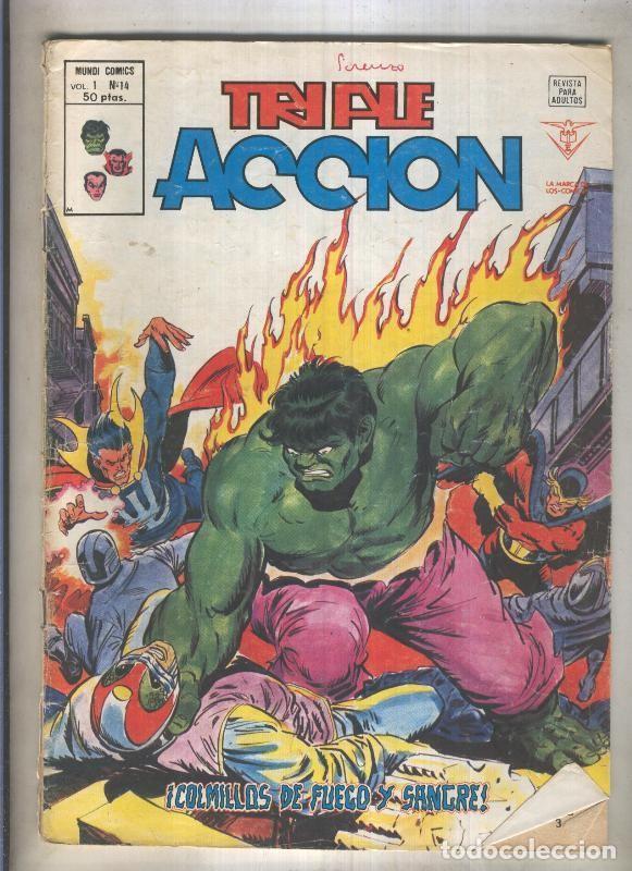 C&oacute;mics: Triple Accion numero 14 (numerado 3 en trasera) - Varios - Foto 1