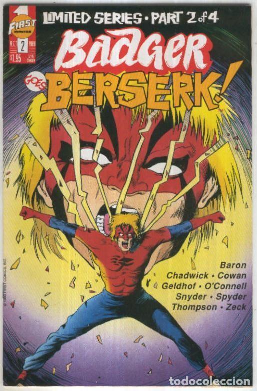 C&oacute;mics: BADGER GOES BERSERK, Vol.1 No.02: Ain,t I,m a Dog (First Comics 1989) - Mike Baron