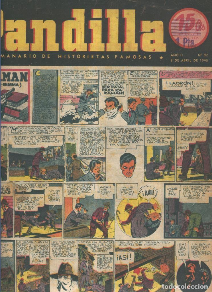 Comics: Pandilla semanario de historietas famosas numero 092 (procede de tomo desencuadernado) - Varios