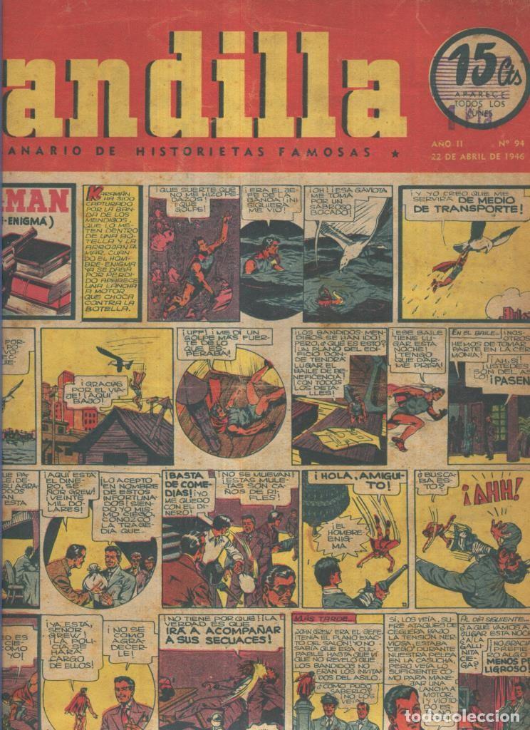 Comics: Pandilla semanario de historietas famosas numero 094 (procede de tomo desencuadernado) - Varios