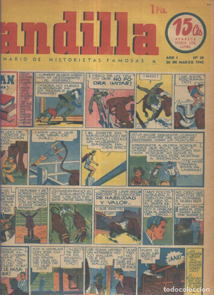 Fumetti: Pandilla semanario de historietas famosas numero 038: ( procede de tomo desencuadernado) - Varios
