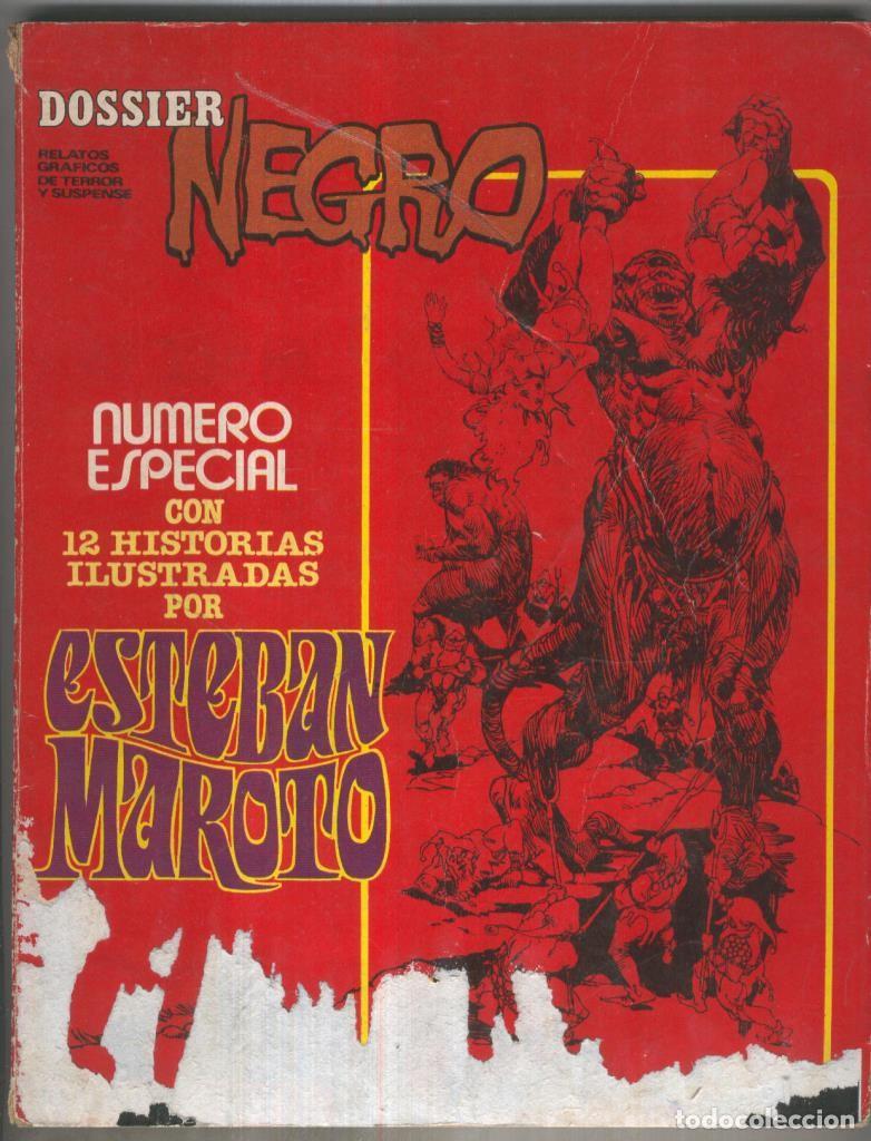 C&oacute;mics: Dossier Negro extra Esteban Maroto (mal estado cubierta segun imagen) - Esteban Maroto