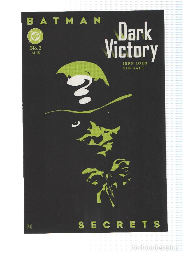 C&oacute;mics: BATMAN: DARK VICTORY, Volume 1 Numero 02: Secrets (DC Comics) - Jeph Loeb - Foto 1