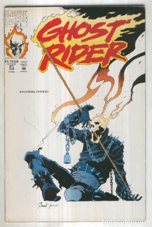 C&oacute;mics: GHOST RIDER Vol.2, No.21 (1992): Bad to the Bone - Howard Mackie