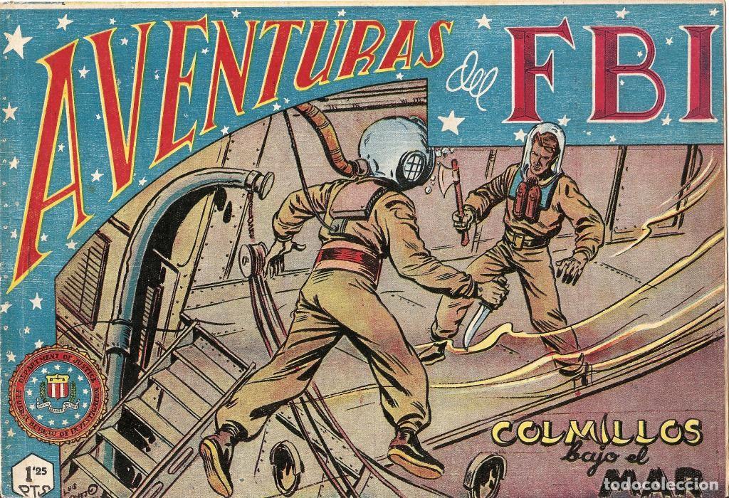 Fumetti: Aventuras del FBI original numero 063: Colmillos bajo el mar (numerado 2 en trasera) - Luis Bermejo