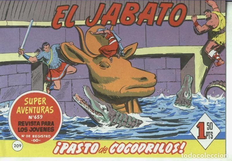 C&oacute;mics: El Jabato facsimil numero 209: Pasto de cocodrilos - Darnis - Foto 1