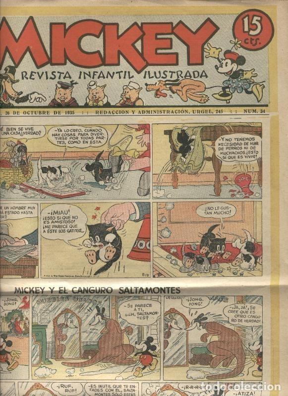 Comics : Mickey numero 34 del 26.10.1935 - varios