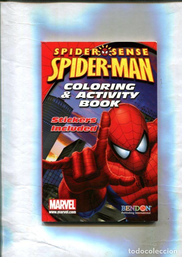 C&oacute;mics: Revista Juego : Spider Sense Spiderman: Coloring & Activity Book, Stickers included - varios
