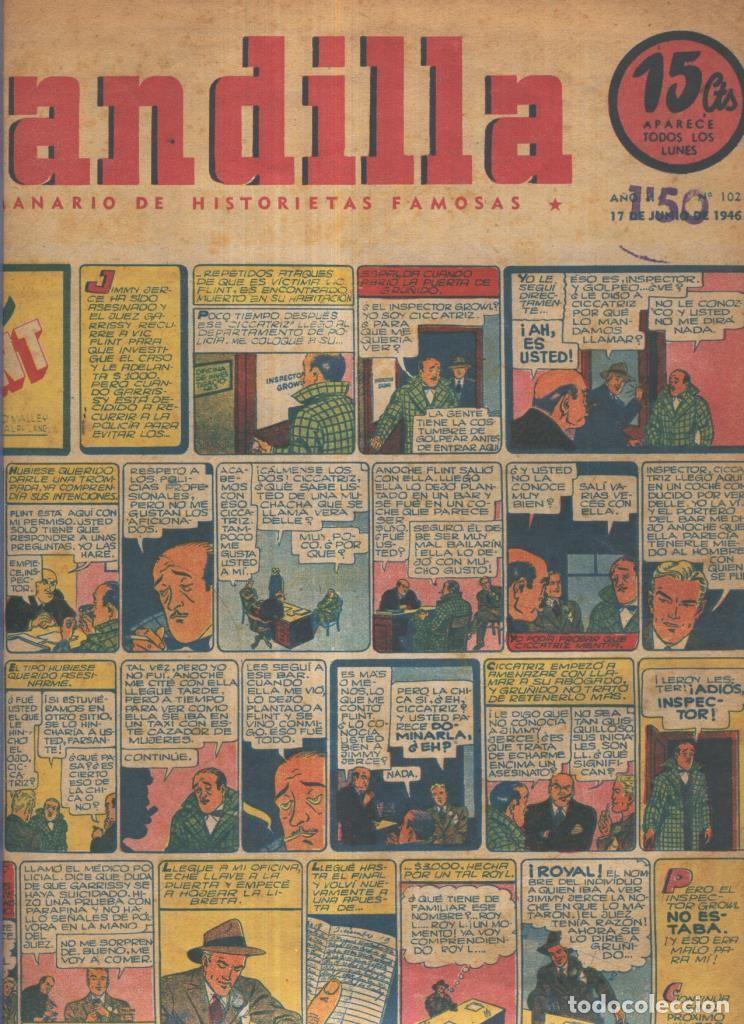 C&oacute;mics: Pandilla semanario de historietas famosas numero 102 (procede de tomo desencuadernado) - Varios