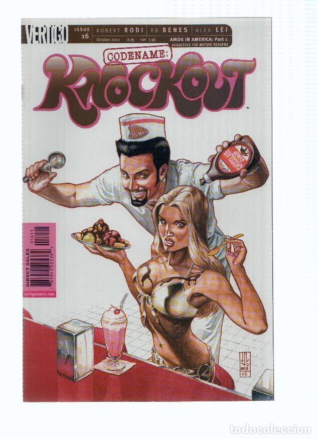 Comics: CODENAME: KNOCKOUT, Volume 1, Numero 16: AMOK in America, Part 1 (Vertigo 2001) - Robert Rodi